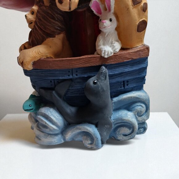 Vintage 1990s Noah's Ark Resin Bookends – Heavy Figi Graphics Set Nursery Decor - Picture 13 of 13